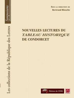 cover image of Nouvelles lectures du tableau historique de condorcet